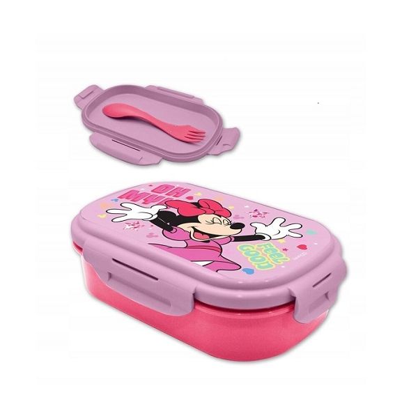 Minnie snack box with cutlery