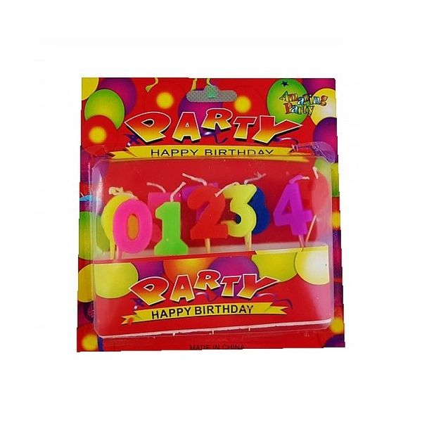 Candles numbers 0 - 9