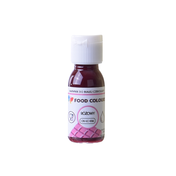 Barva tekutá do čokolády růžová 18 ml