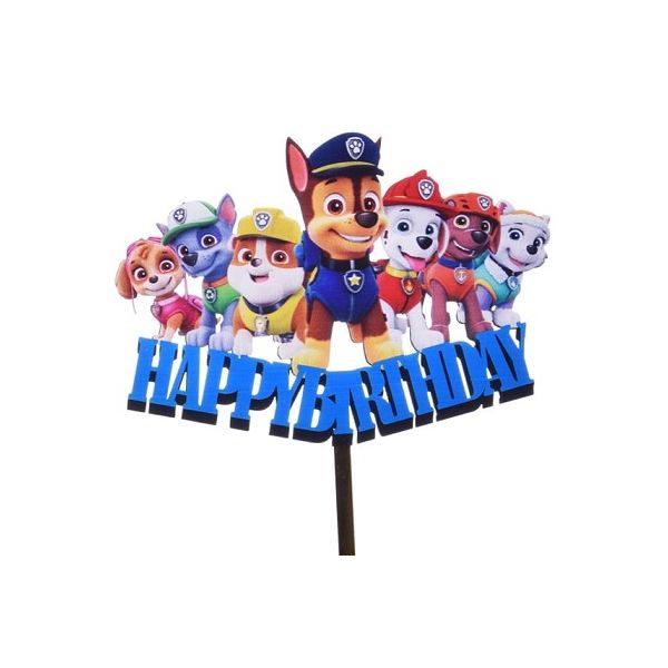 Zápich Happy Birthday Paw Patrol