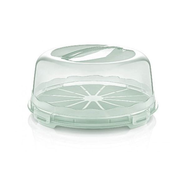 Round cake tin with lid 33 cm