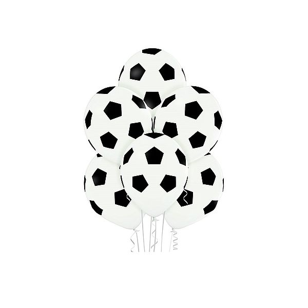 Balloons - soccer ball 6 pcs