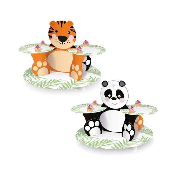 Stojan na muffiny papierový tiger / panda
