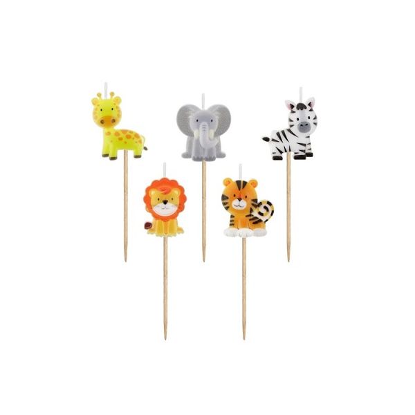 ZOO cake candles 5 pcs