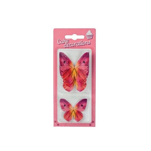 Rózsaszín pillangók 8 db