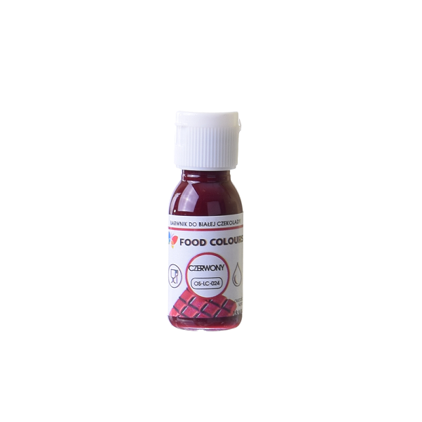 Barva tekutá do čokolády červená 18 ml