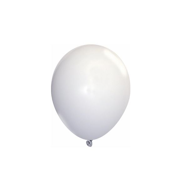 Balony pastelowo białe 12 cm - 100 szt