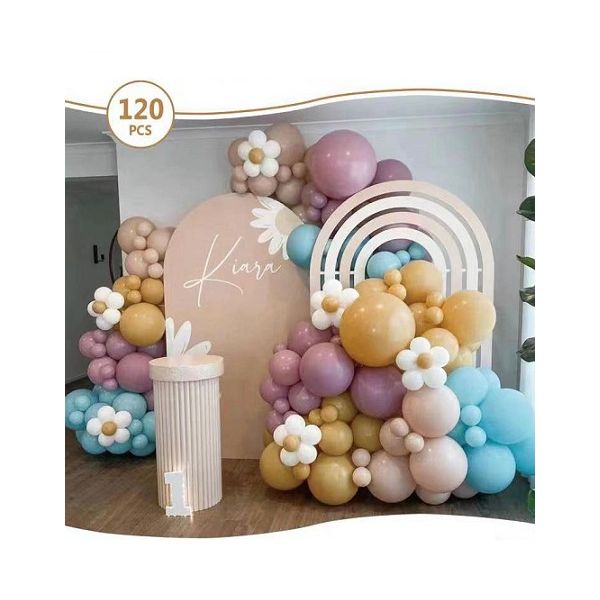 Garland pastel balloons 120 pcs