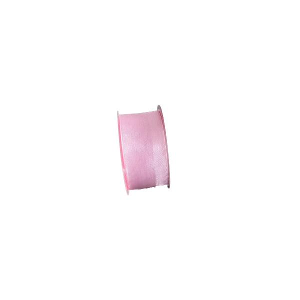 Stuha organza růžová 38 mm - 23m