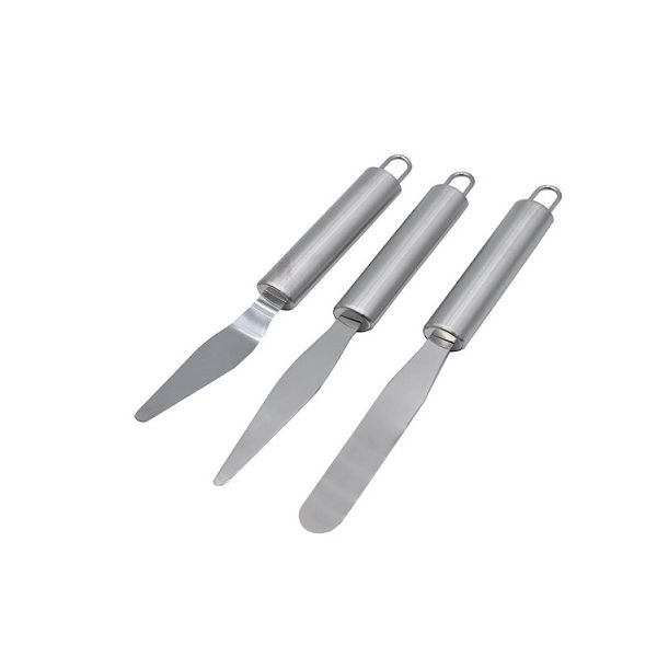 Stainless steel cake spatula - set of 3 pcs