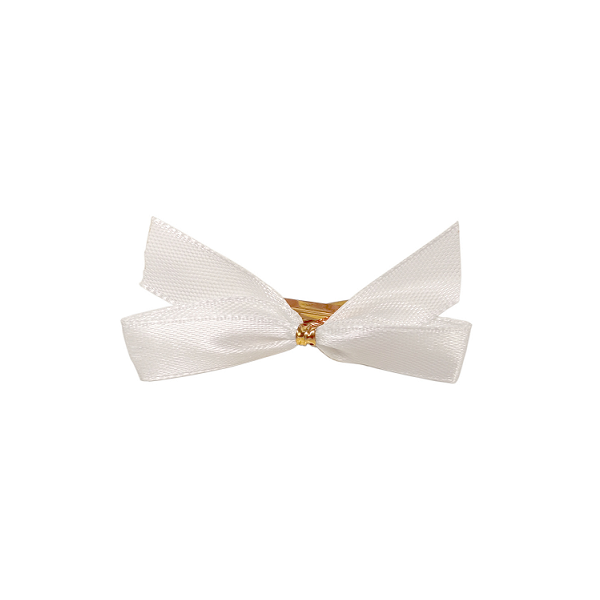 White bow with wire