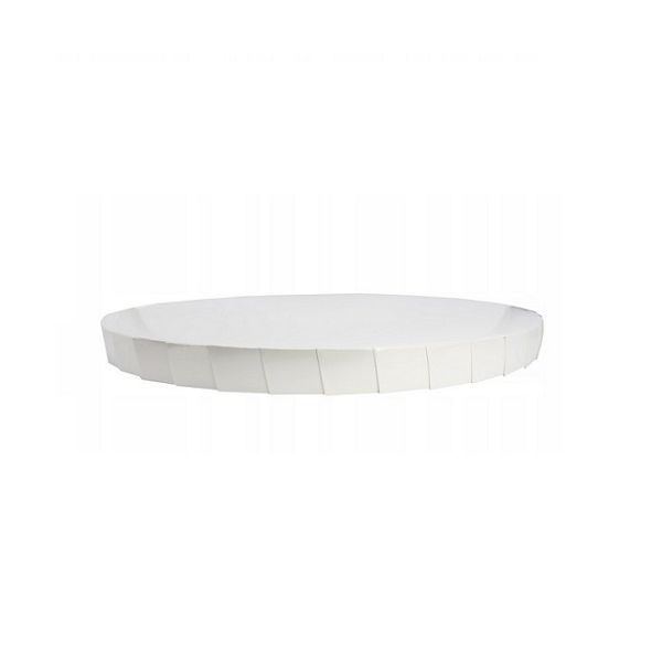 Cake mat extra thick white 35 cm with decorative border