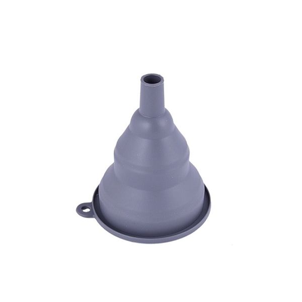 Collapsible silicone funnel