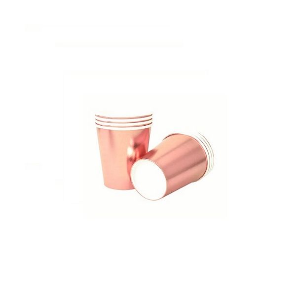 Pink paper cup 6 pcs