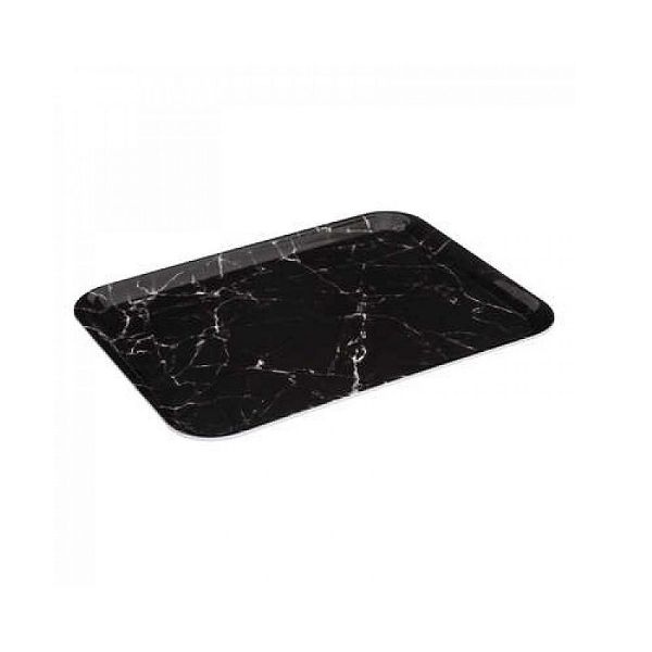 Tray Marble black melamine 33 x 43 cm