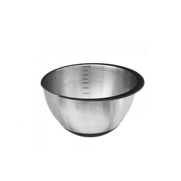 Stainless steel bowl with non-slip bottom 4.2 l