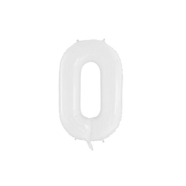 White balloon 100 cm - no. 0