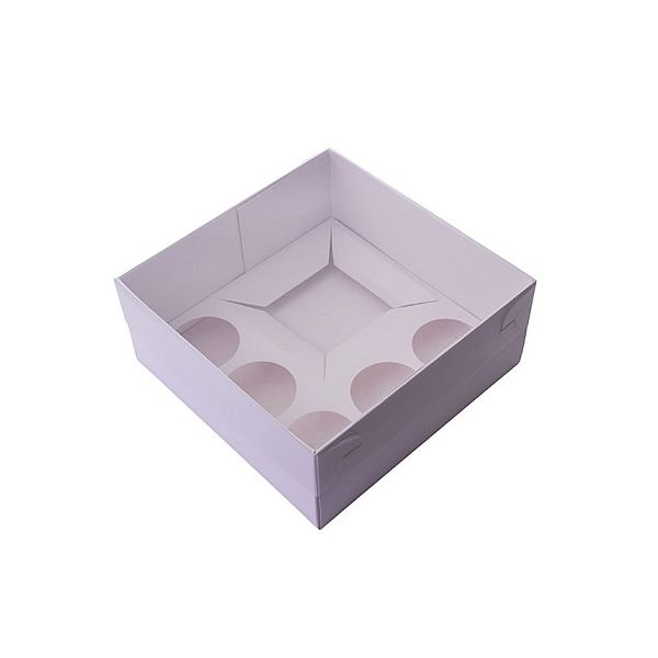 Box for muffins and cake 23 x 23 x 10 cm