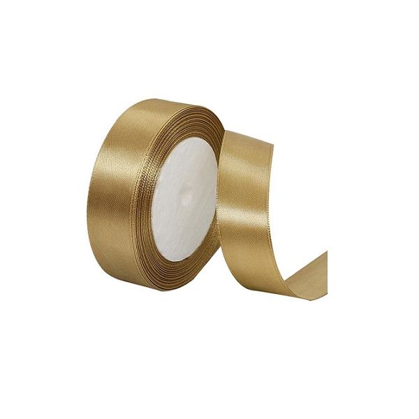 Stuha satén zlatá 2 cm x 23 m