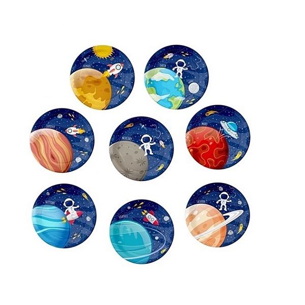 Space plate 18 cm 8 pcs