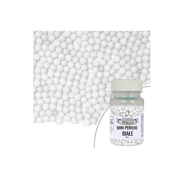 Perličky mini biele 4 mm 40 g Perličky mini biele 4 mm 40 g
