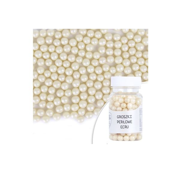 Perličky perlové krémové 6mm 50 g Perličky perlové krémové 6mm 50 g