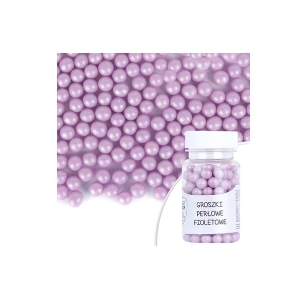 Perličky fialové perlové 50 g Perličky fialové perlové 50 g