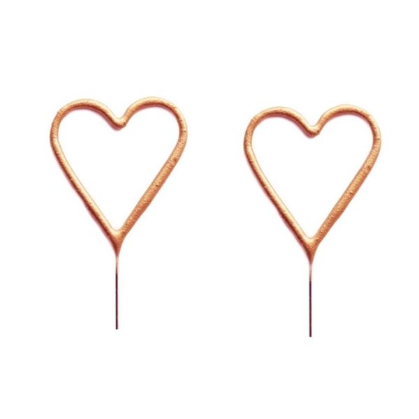 Heart sparkler 2 pcs