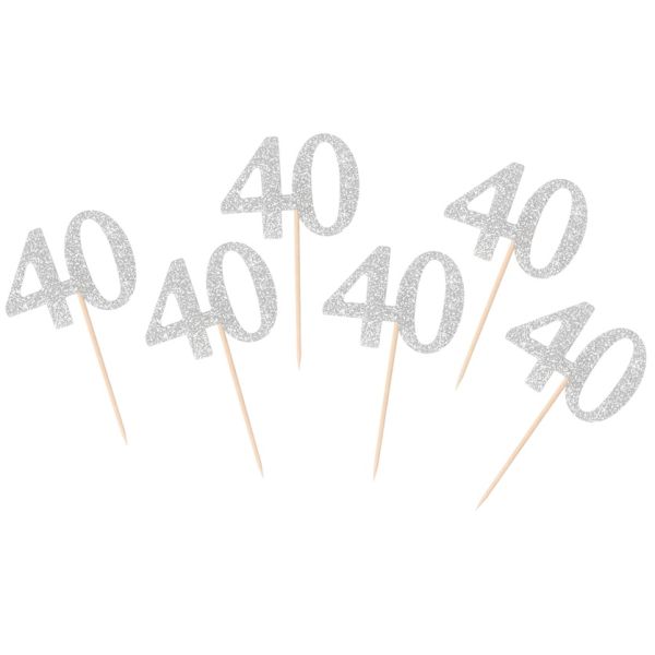 Zápich - číslo 40 strieborný 6 ks Zápich - číslo 40 strieborný 6 ks