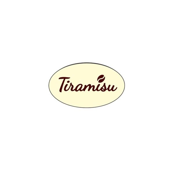 White chocolate Tiramisu decoration 1 pc