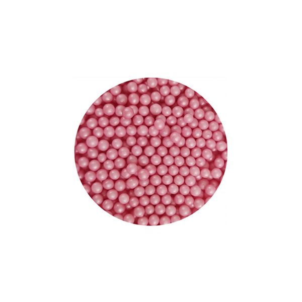 Posyp perličky růžové 4 mm 60 g