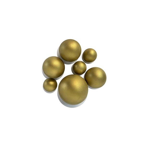 Gold chocolate balls mix sizes 7 pcs