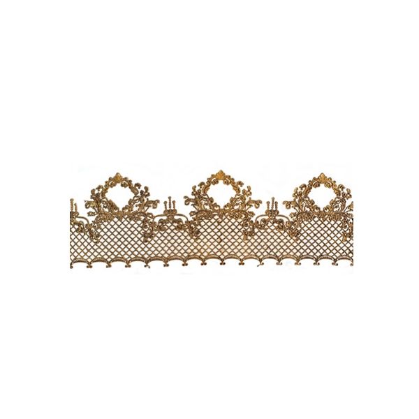 Gold sugar lace ornaments 3 pcs