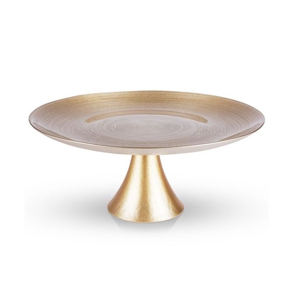 Tortatartó arany üvegláb