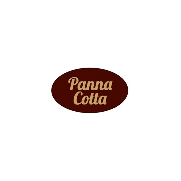 Dekorace Panna Cotta tmavá čokoláda 1 ks