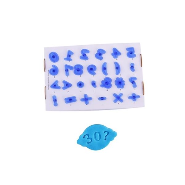 Šablona číslice + znaménka výška 1,8 cm 26 ks
