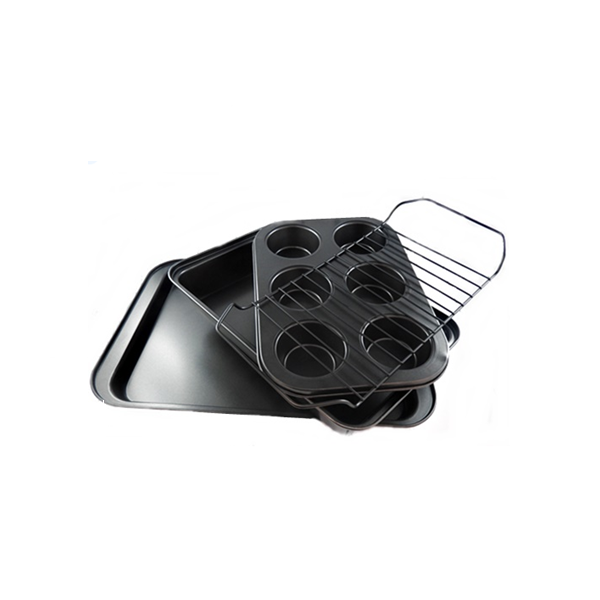 Set of baking trays and grill