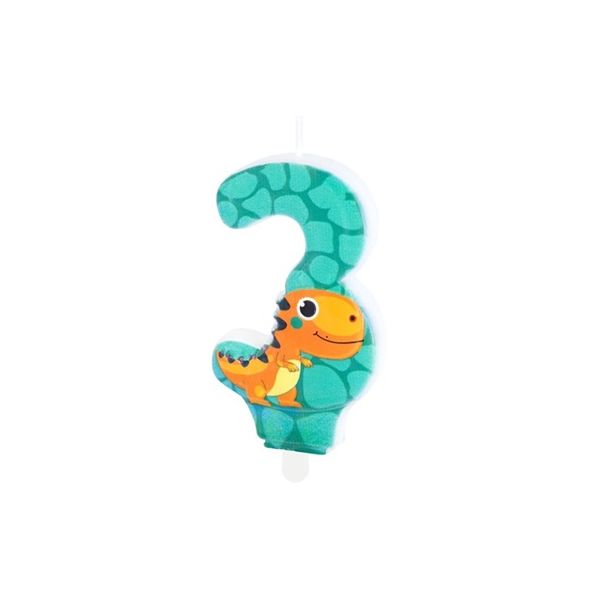 Svíčka dinosaurus č. 2 3 Svíčka dinosaurus č. 2 3