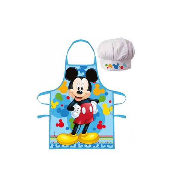 Detská zástera Mickey Mouse farebný + čiapka