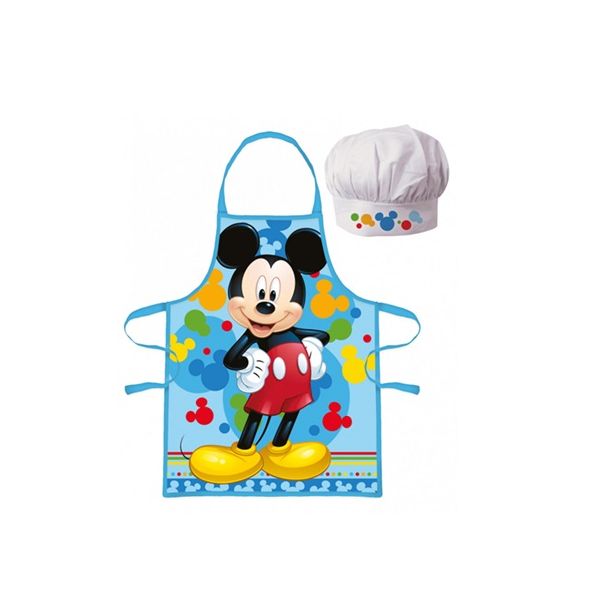 Dětská zástěra Mickey Mouse barevný + čepice Dětská zástěra Mickey Mouse barevný + čepice