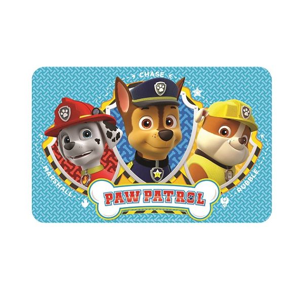 Mata na stół Paw Patrol Chase, Marshall, Rubble 43x28 cm