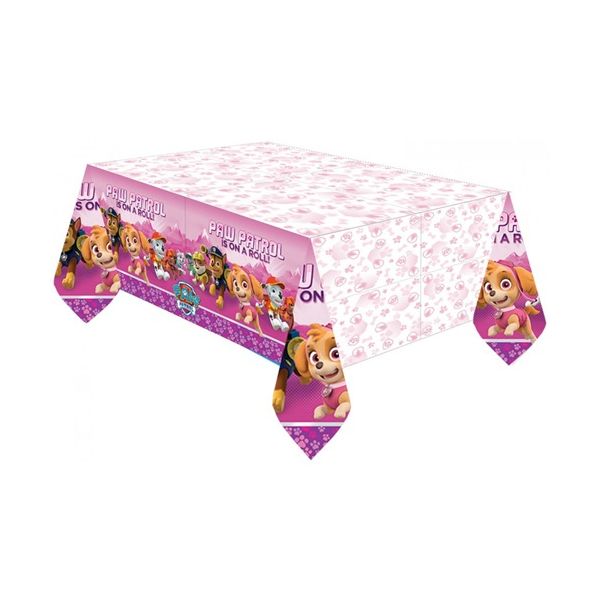 Foil tablecloth Paw Patrol pink 137 x 243 cm