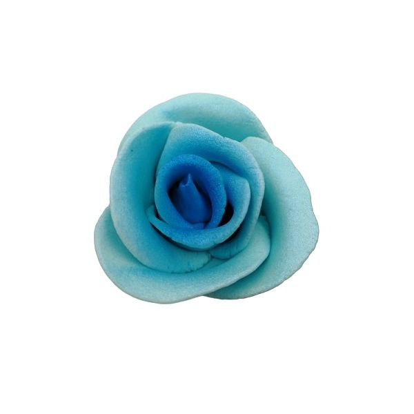 Rose groß blau - Perlmutt