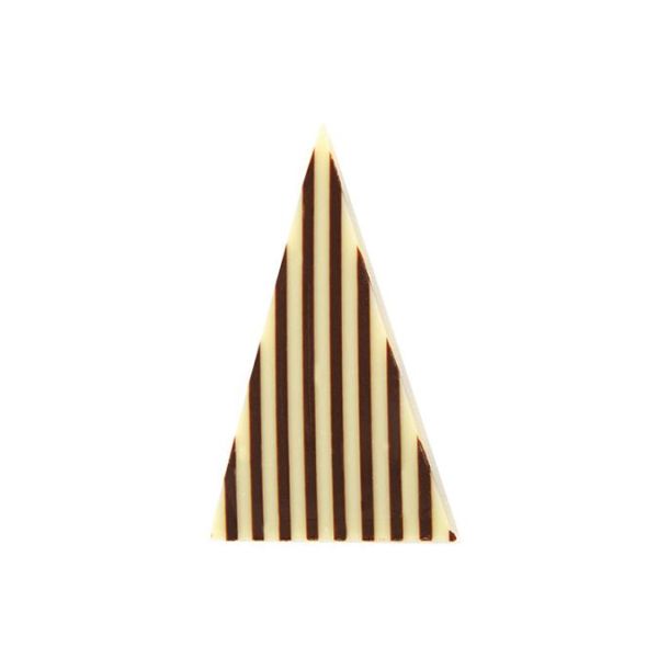 Decorative chocolate triangles strips