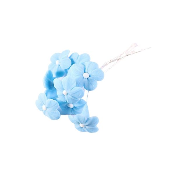 Kvety zväzok na drôtiku 9 ks modré