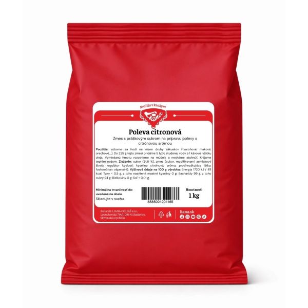 Poleva CITRÓNOVÁ Liana 1 kg s cukrom