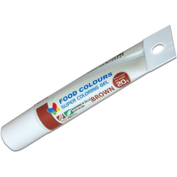 Barva gelová Food Colours brown 20g