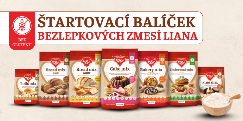 Štartovací balíček bezlepkových zmesí Liana – jedinečná ponuka pre nových zákazníkov