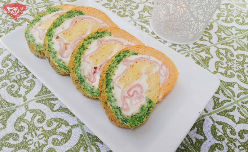 Gluten-free colorful salty roll