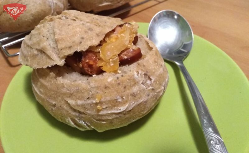 Gluten-free sourdough bread bowls